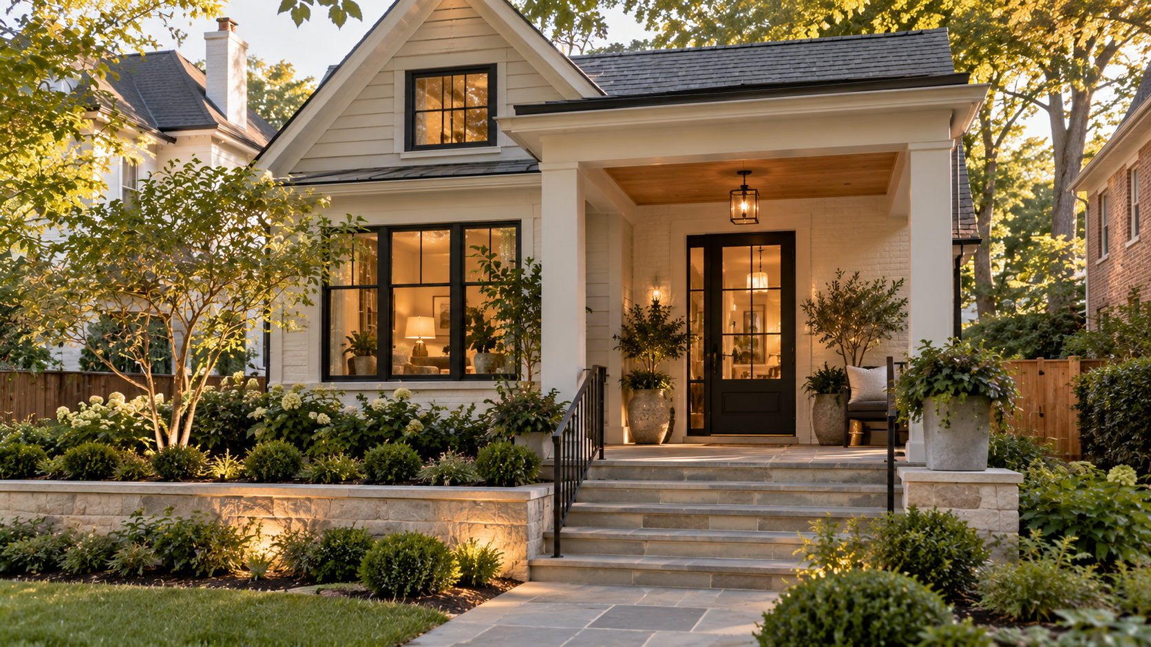 Golden-Hour Cottage Porch Retreat